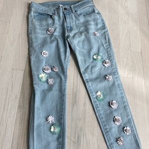 Republic 3D flower Jeans
